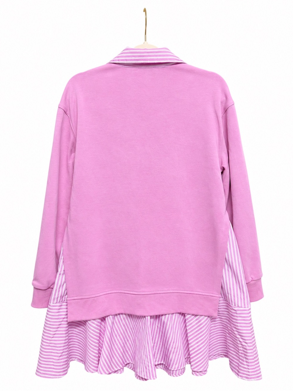 Entro Pink Collared Mini Sweater Dress - Picture 4 of 4